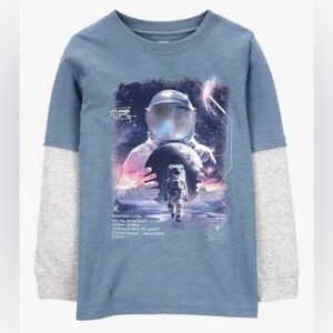 Carter's Kid Astronaut Foil Long-Sleeve Tee